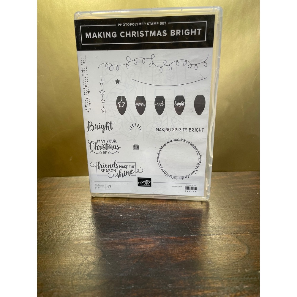 Stampin Up! Making Christmas‎ Bright Photopolymer Stamp Set Holiday Crafting